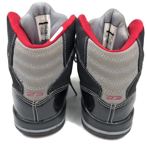 Nike Michael Jordan SC-1 Sneakers Boys Hi Top Lace Up Black Gray Boys Sz 12C - Picture 4 of 9